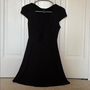 Black dress with tie